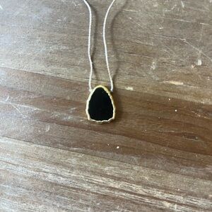 Soulku Gold and Black onyx Necklace